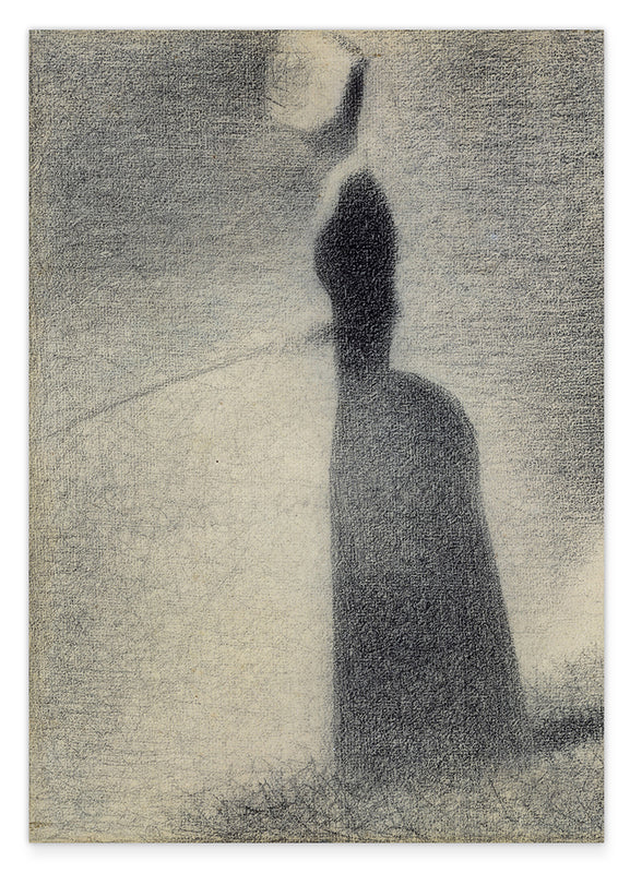 Georges Seurat - Eine Frau beim Angeln Hover Image