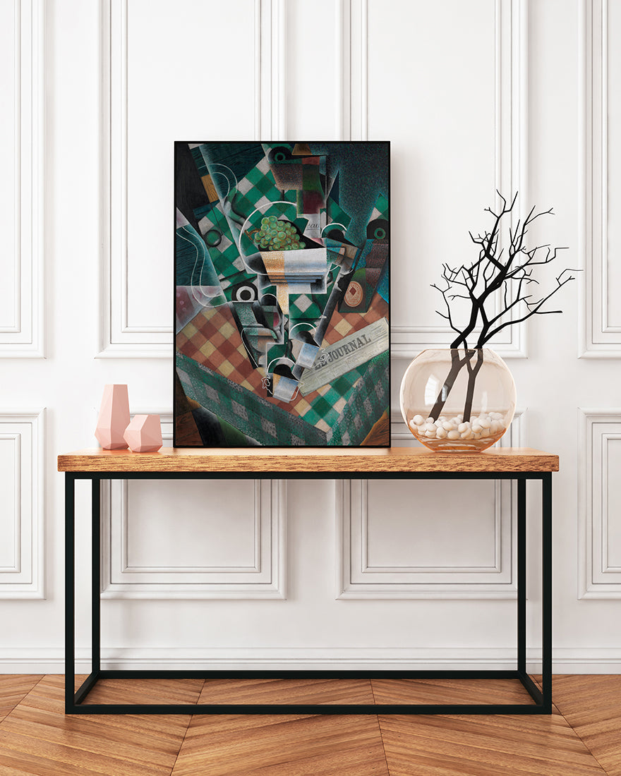 Juan Gris - Stillleben mit karierter Tischdecke