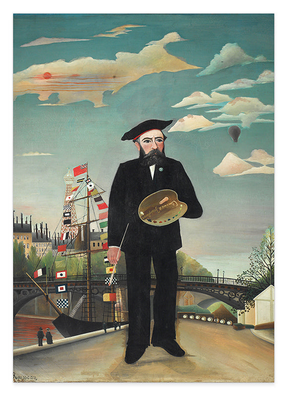 Henri Rousseau - Selbstbildnis mit Palette Hover Image