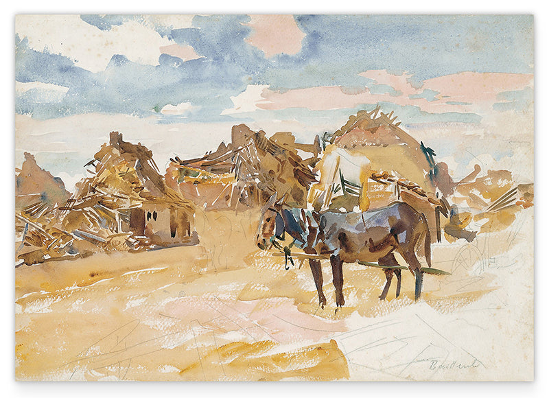 John Singer Sargent - Maultiere und Ruinen