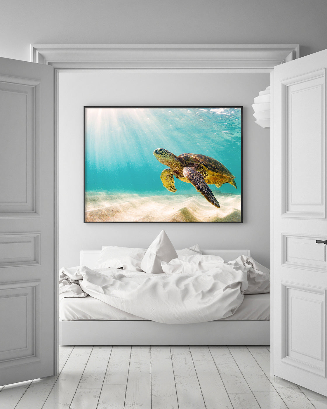 Schwimmende Schildkröte