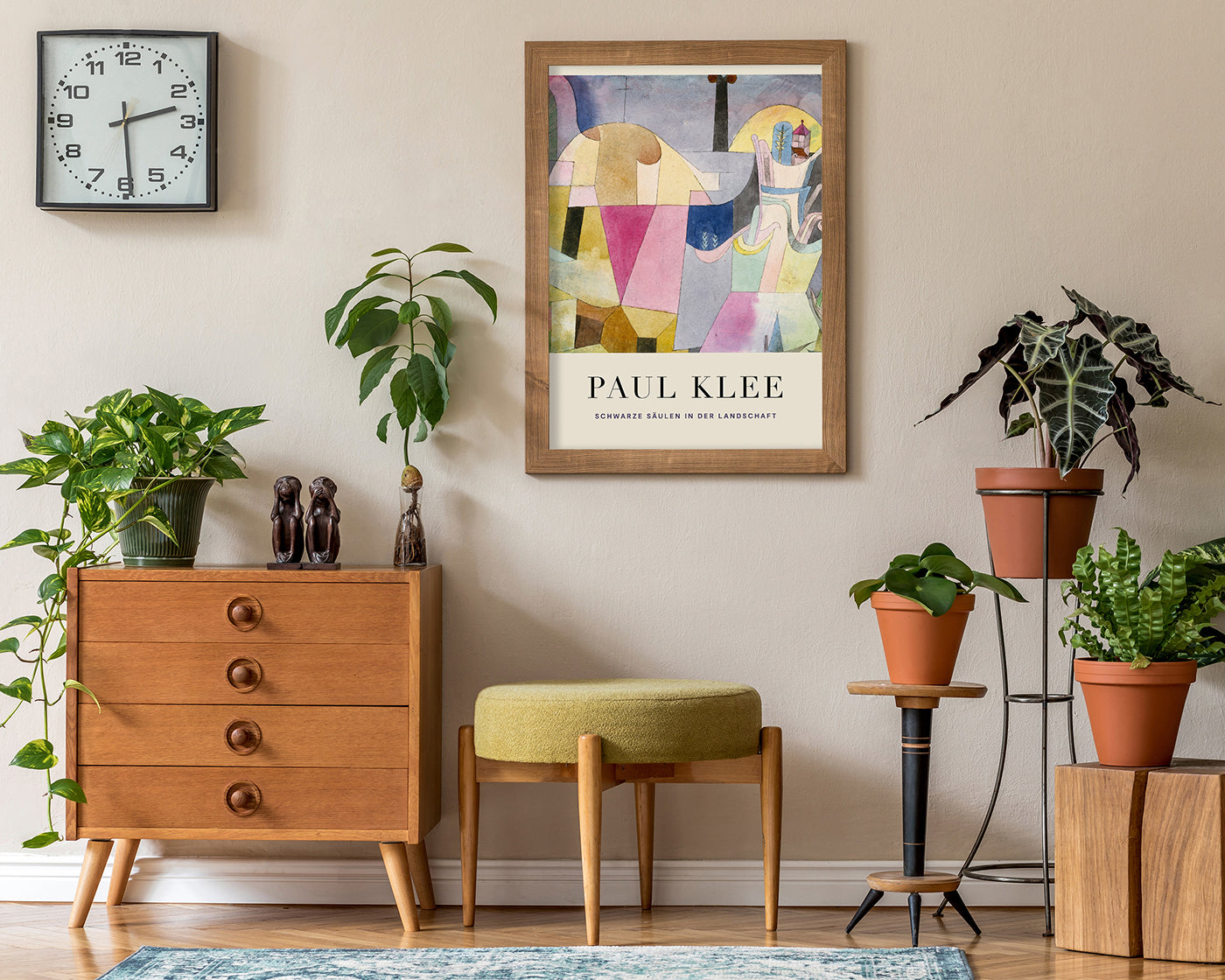 Paul Klee - Museum-Poster Schwarze Säulen in der Landschaft