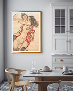 Egon Schiele - Zwei sich umarmende Frauen