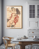 Egon Schiele - Zwei sich umarmende Frauen