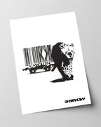Banksy - Museum-Poster Leopard mit Strichcode - Konsumkritik