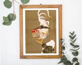 Itō Jakuchū - Hahn und Henne