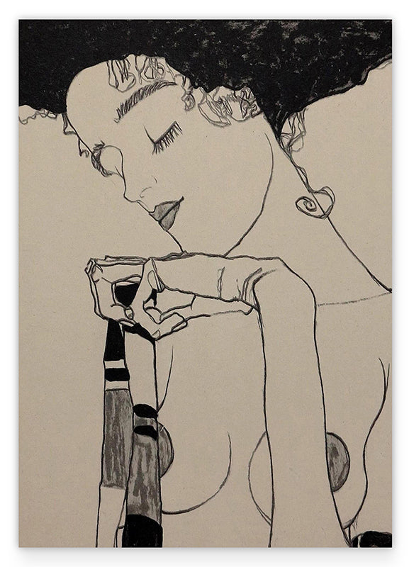 Egon Schiele - Portrait von Gerti Schiele