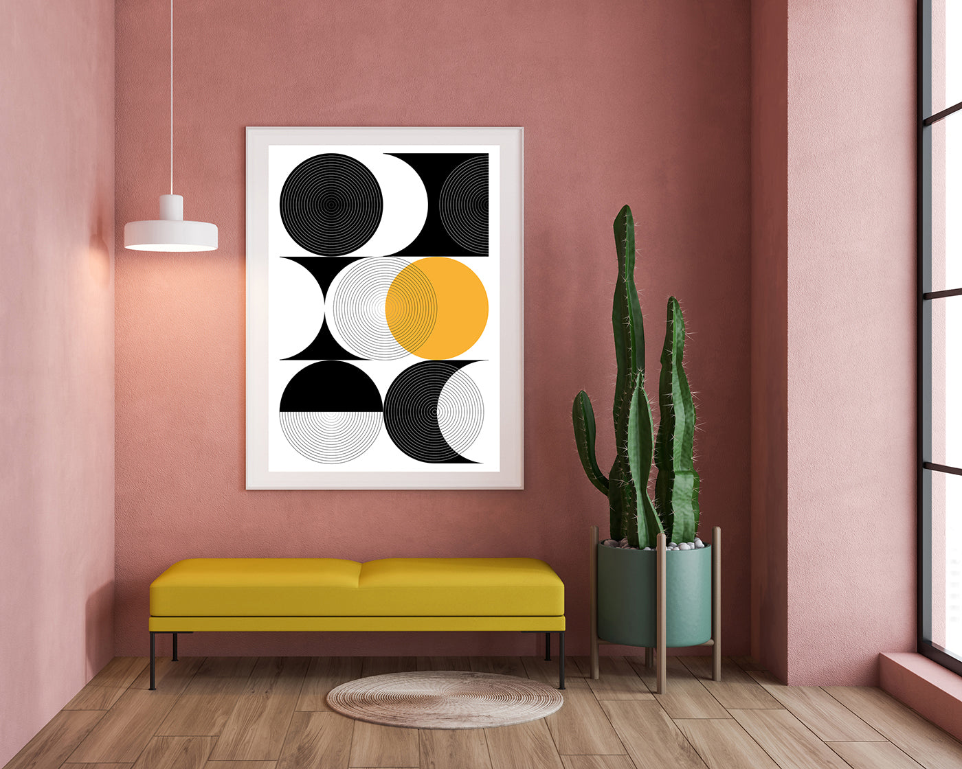 Kreise in verschiedenen Varianten - Orange