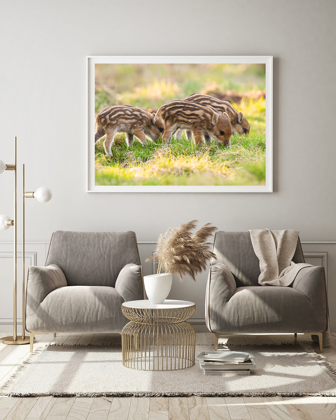 Wildschwein Frischlinge