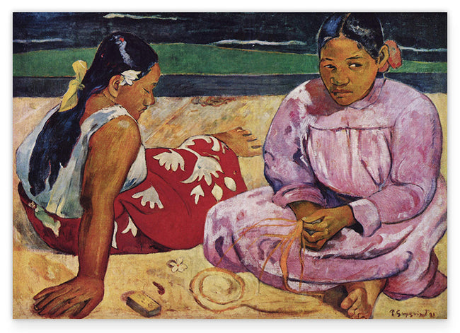 Paul Gauguin - Tahitische Frauen (oder Frauen von Tahiti) am Strand Hover Image