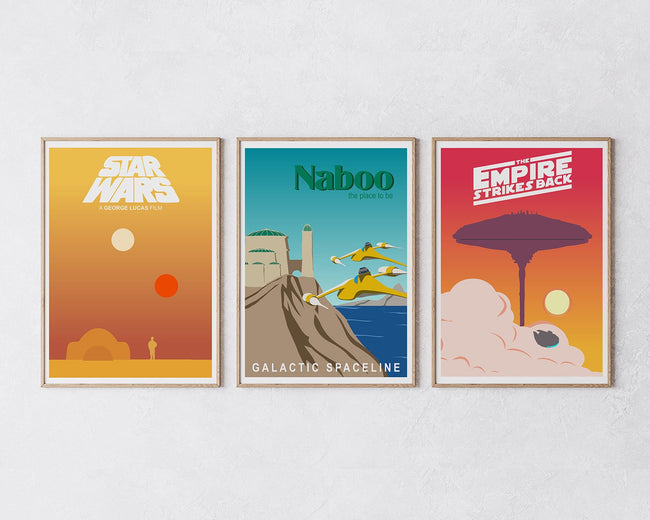 Poster-Set Star Wars Illustrationen Hover Image