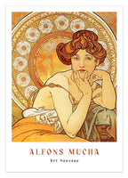 Alfons Mucha - Museum-Poster Sitzende Frau I - Art déco