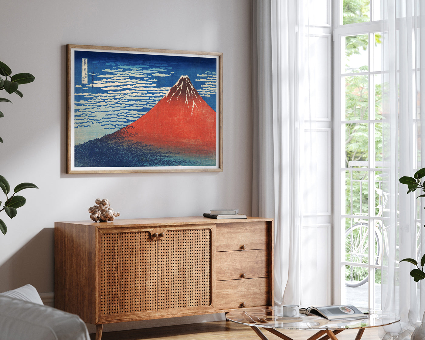 Katsushika Hokusai - Mount Fuji Südwind, klarer Himmel (Gaifū kaisei)