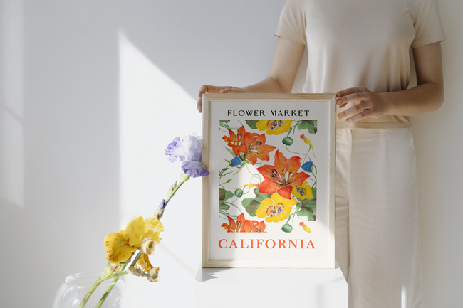 California Flower Market Poster Hover Image
