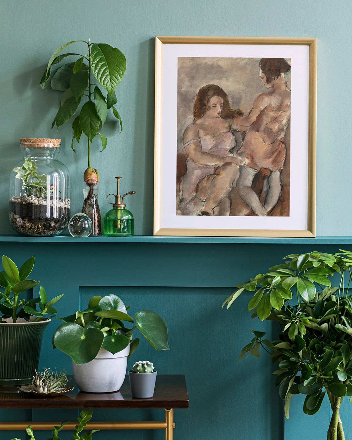 Jules Pascin - Zwei liebende Frauen in Unterwäsche