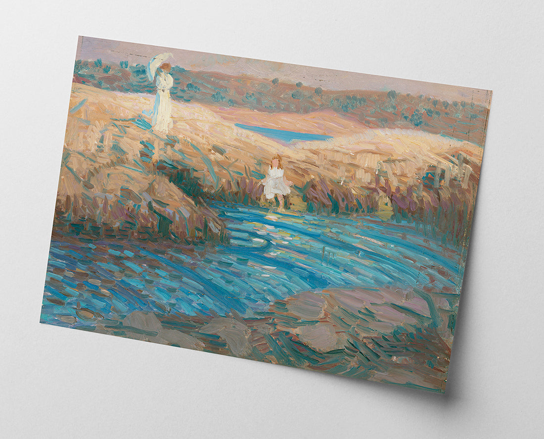 Howard Cushing - Mutter und Tochter am See