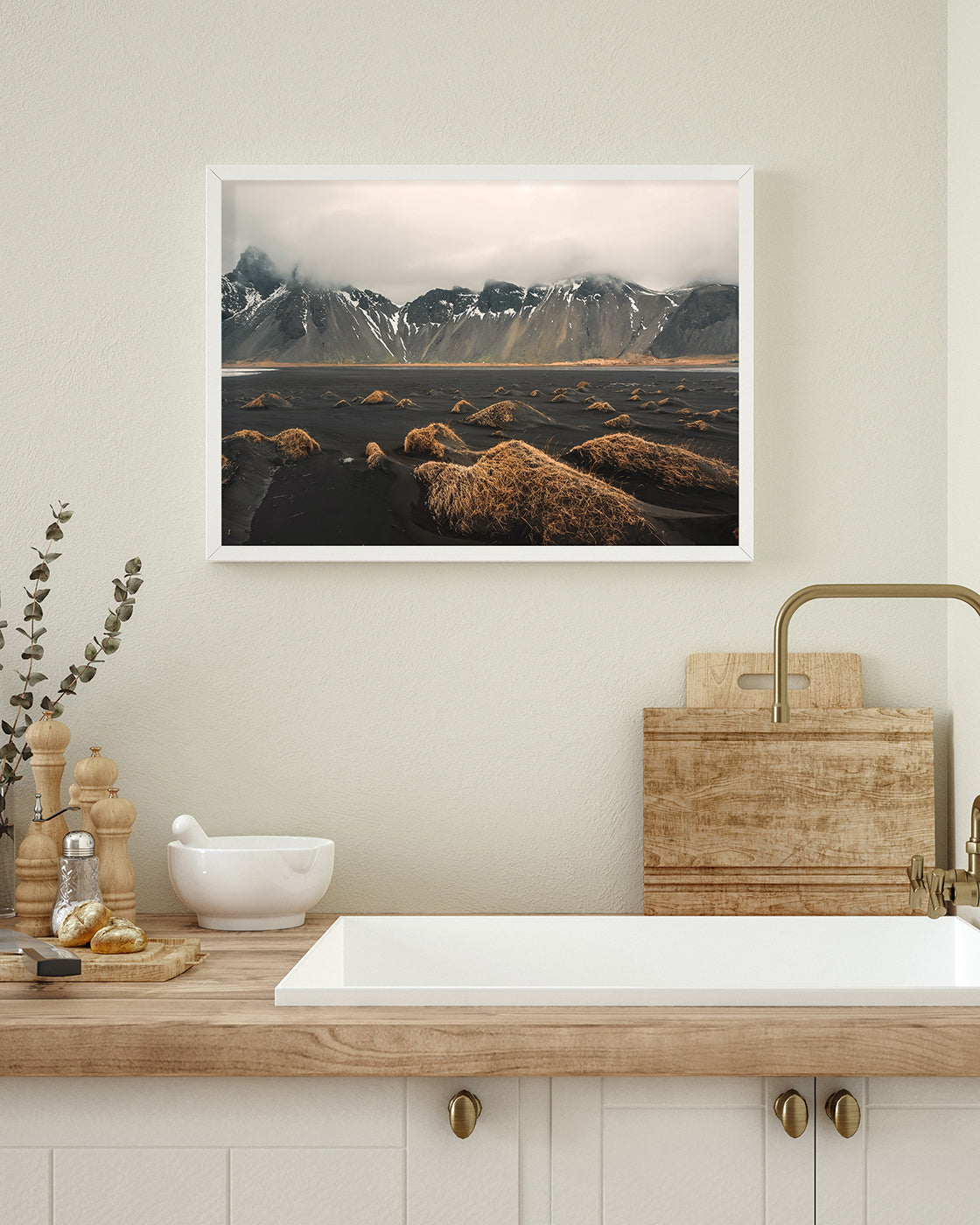 Berge in einer Nebellandschaft