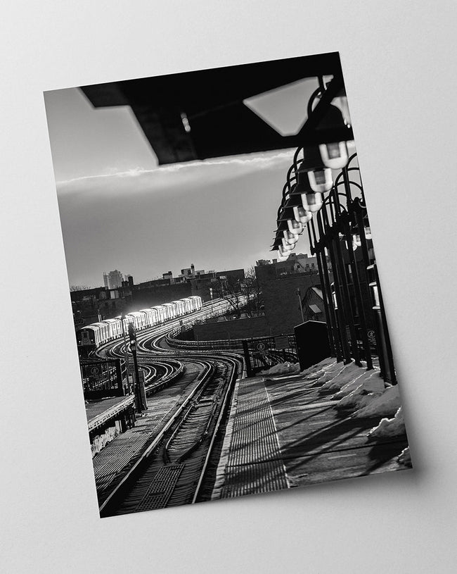 Zugstation - Schwarz-Weiß Main Image