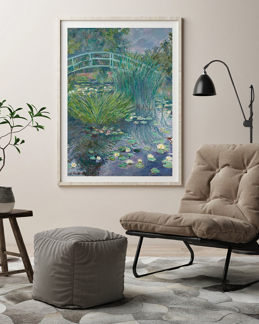 Blanche Hoschedé Monet - Steg am Seerosenteich (Giverny)