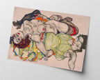 Egon Schiele - Sich liebende Frauen
