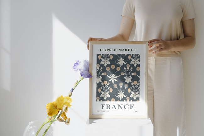 France Flower Market Poster Hover Image