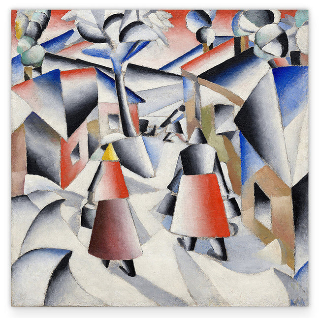 Kazimir Malevich - Morgen im Dorf nach Schneesturm Hover Image