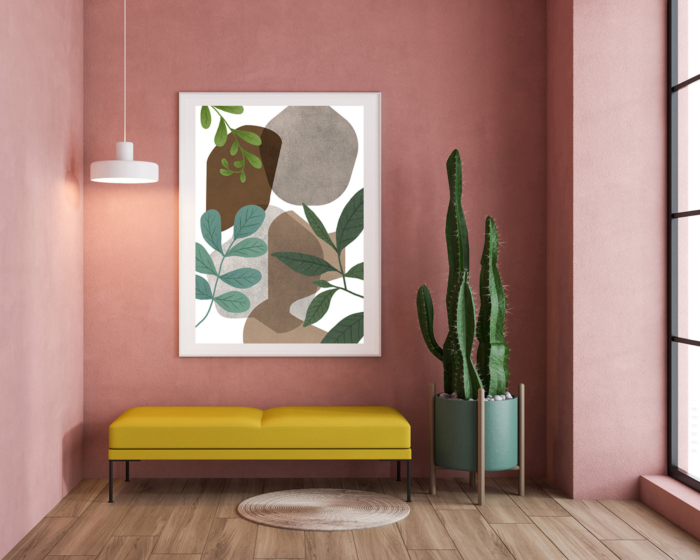 Hommage an die Natur - Abstrakte Formen und Blätter