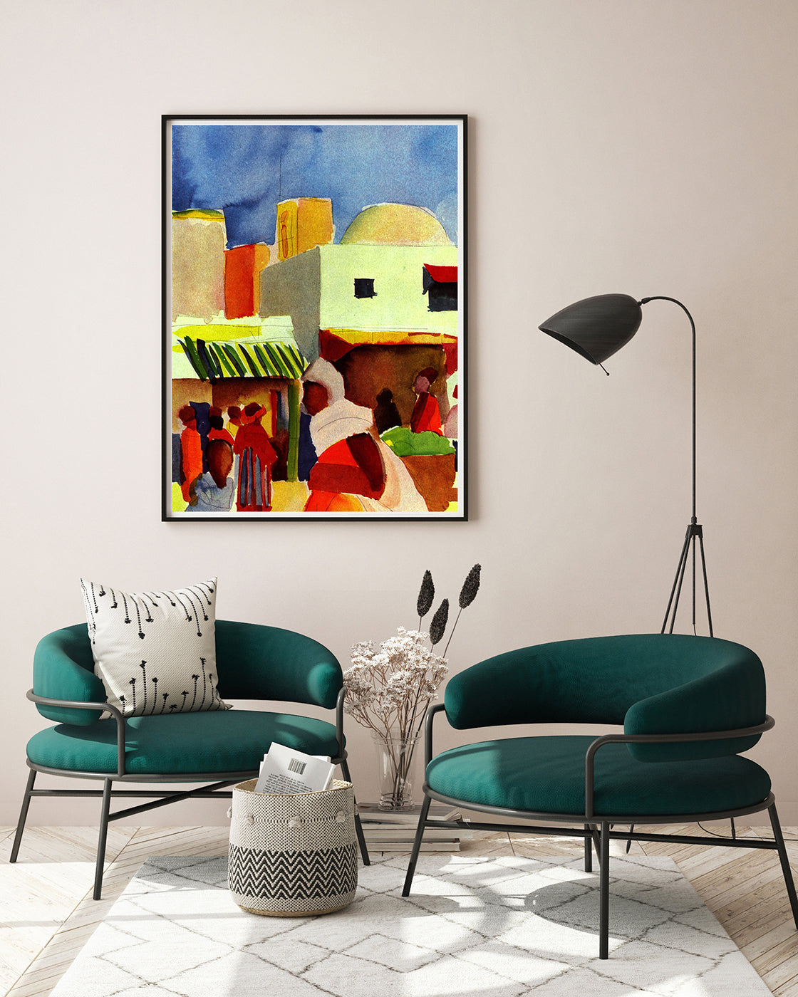 August Macke - Markt in Tunis