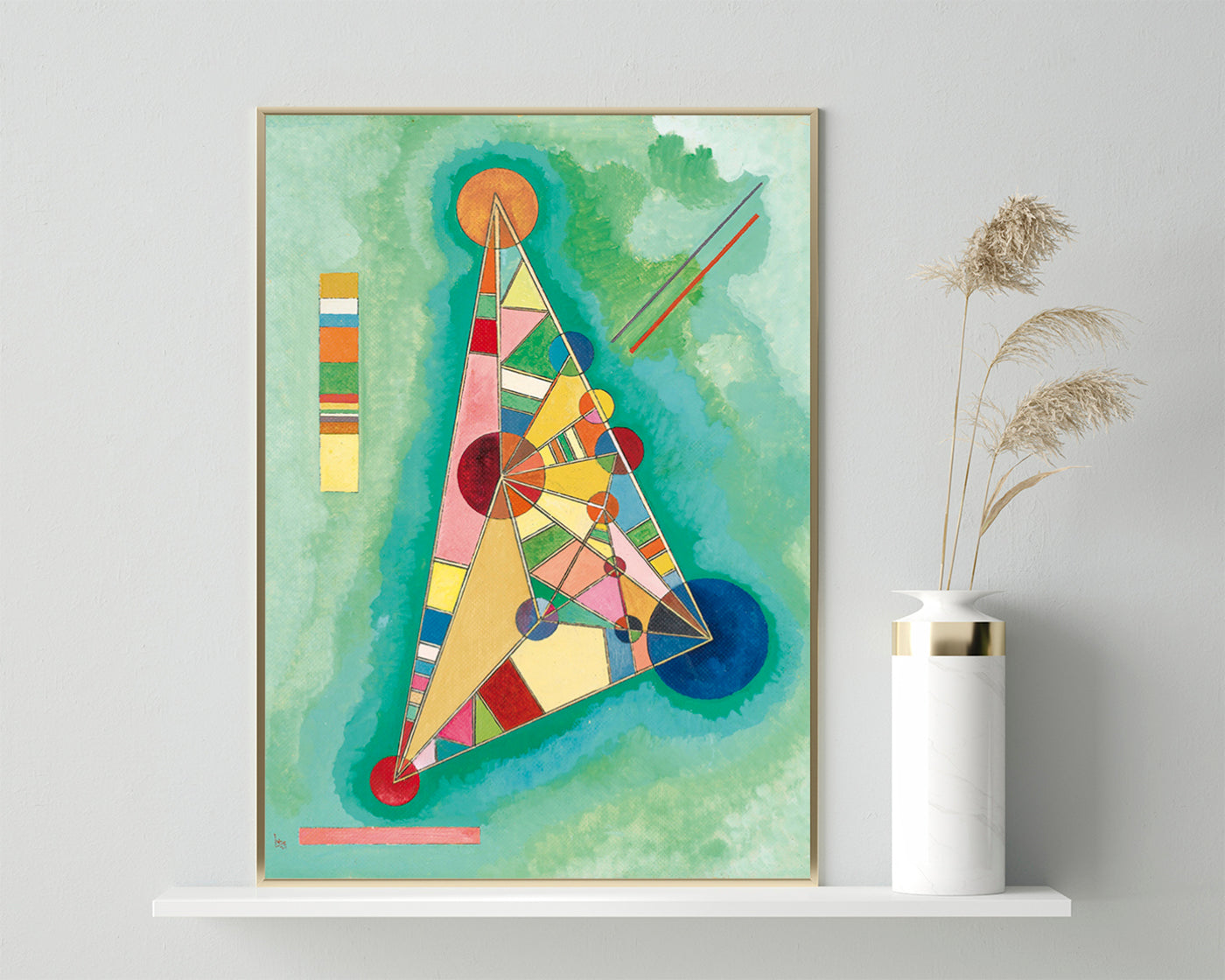 Wassily Kandinsky - Bunt im Dreieck (1927)