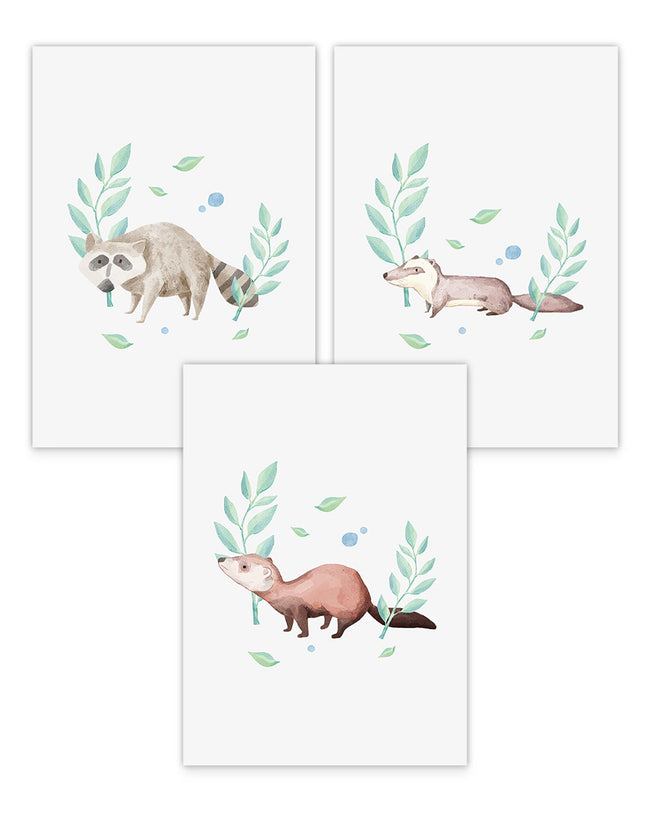 Poster-Set "Süße Tiere" Hover Image