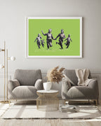 Banksy - Police officers in field Polizei-Offiziere auf grüner Wiese Street Art