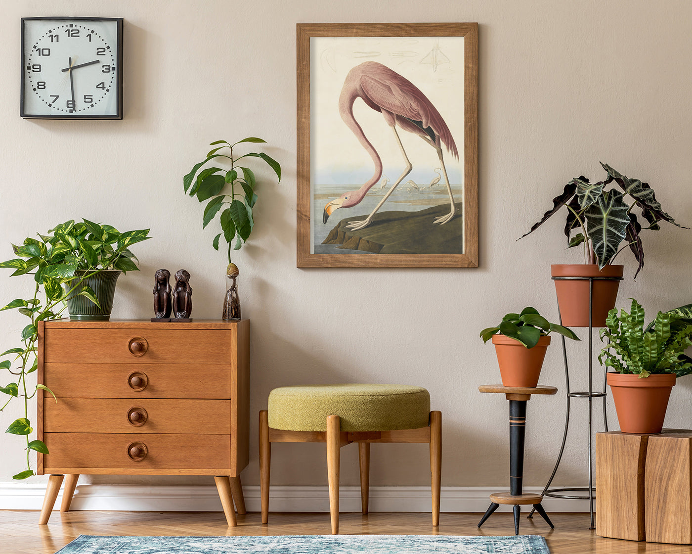 John James Audubon - Flamingo am Wasser I