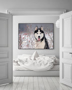 Husky im Winter