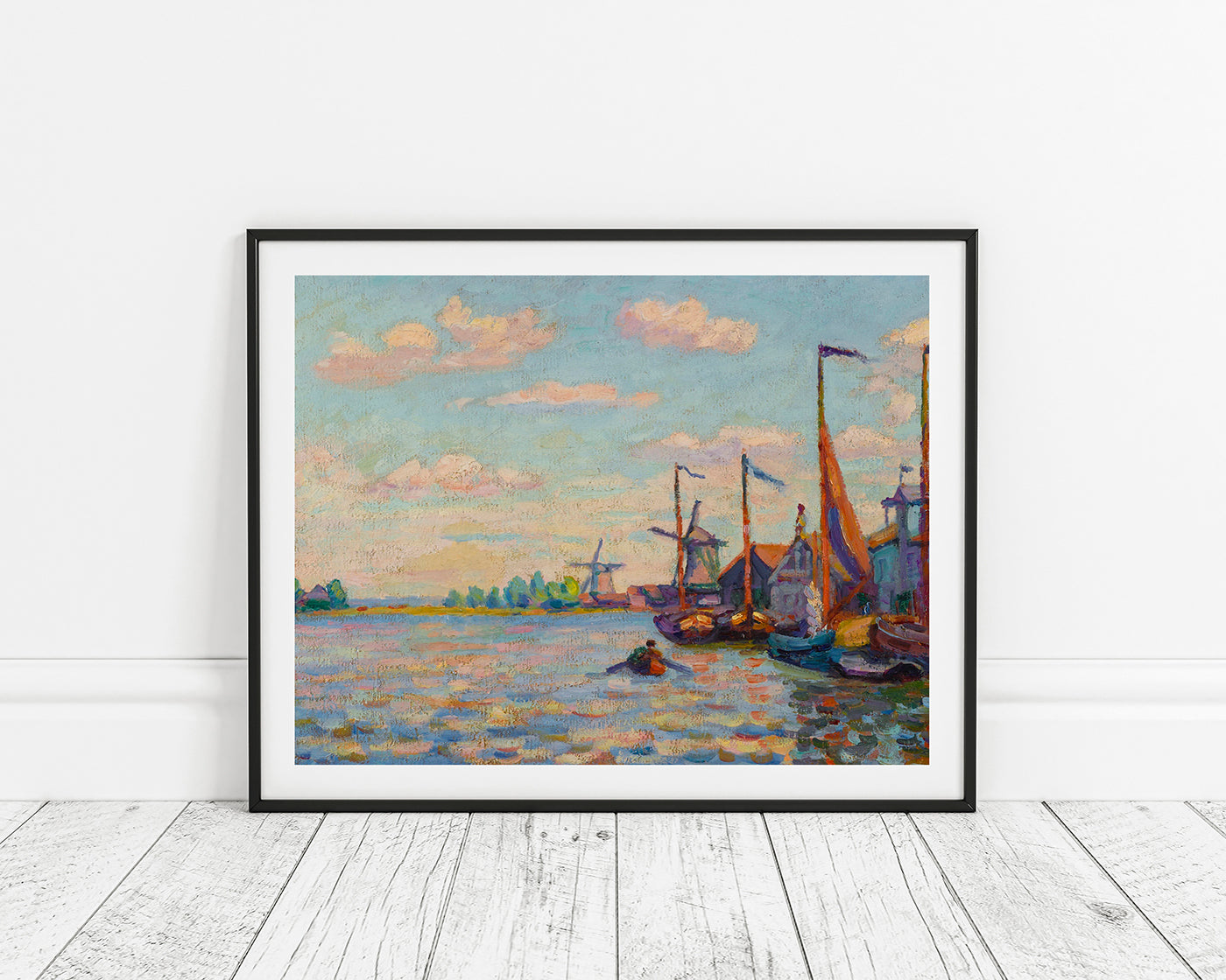 Amedeo Modigliani - Windmills on a Canal in Holland