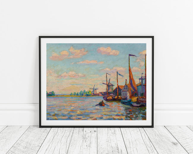 Amedeo Modigliani - Windmills on a Canal in Holland Main Image