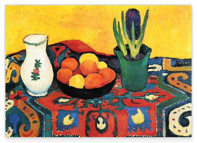 August Macke - Stillleben Still Life Hyacinths Carpet Hover Image