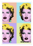 Banksy - Museum-Poster 4 x Kate Moss im Pop-Art Stil von Marilyn Monroe