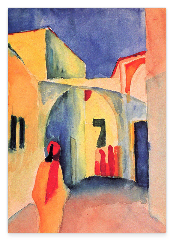 August Macke - Blick auf eine Allee in Tunis Hover Image