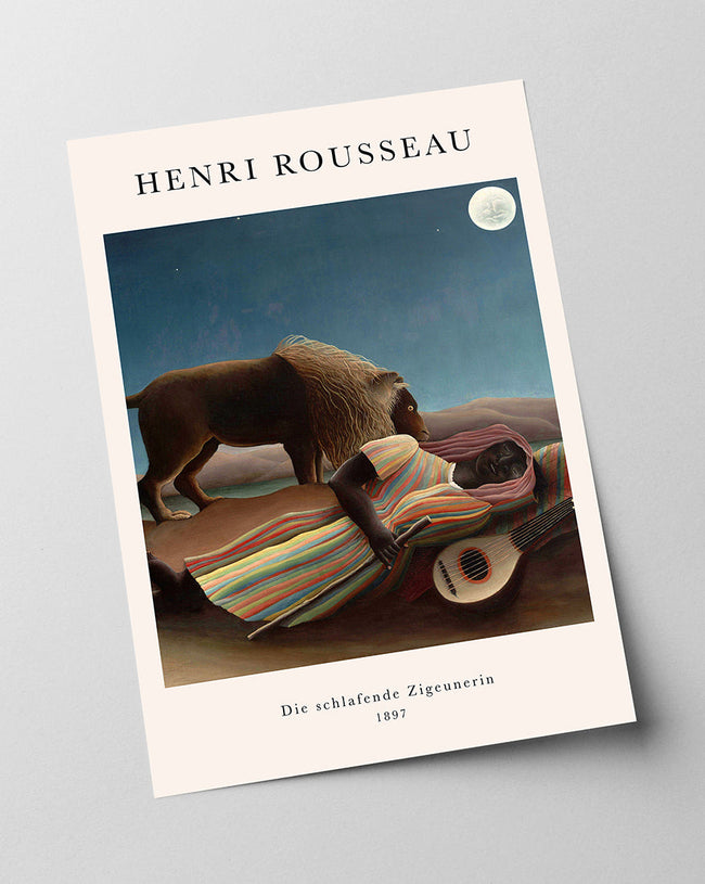 Henri Rousseau - Museum-Poster La Bohémienne endormie Main Image