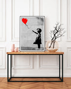 Banksy - Museum-Poster Mädchen mit Luftballon in Herzform - Street-Art I