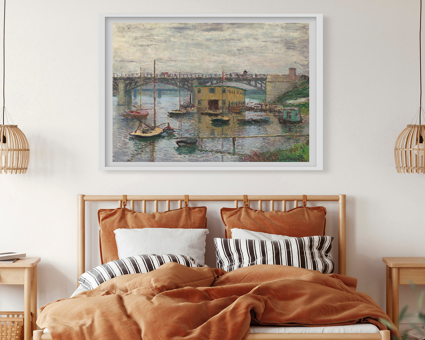 Claude Monet - Brücke bei Argenteuil an einem grauen Tag (1876)