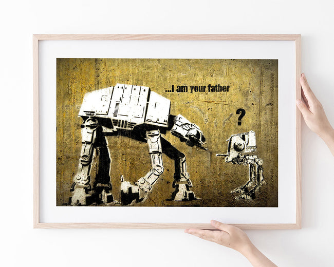 Banksy - AT-ST und AT-AT Star Wars I am your father Ich bin dein Vater Main Image