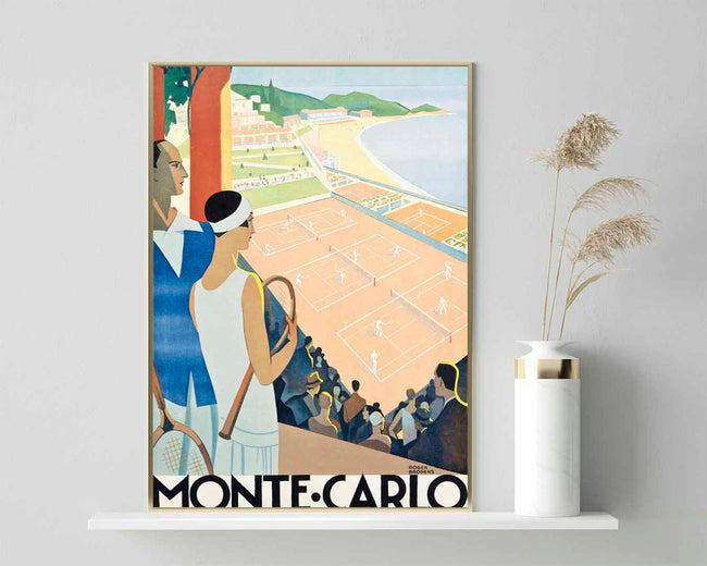 Pierre Fix-Masseau - Art Deco Werbeplakat - Tennisspiel in Monte Carlo Main Image