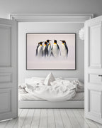Pinguine im Schnee