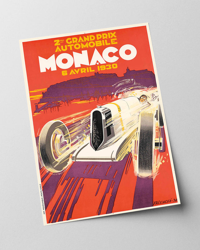 Pierre Fix-Masseau - Art Deco Werbeplakat - Grand Prix Monaco Main Image