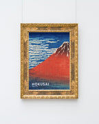 Katsushika Hokusai - Museum-Poster II Südwind, klarer Himmel (Gaifū kaisei)