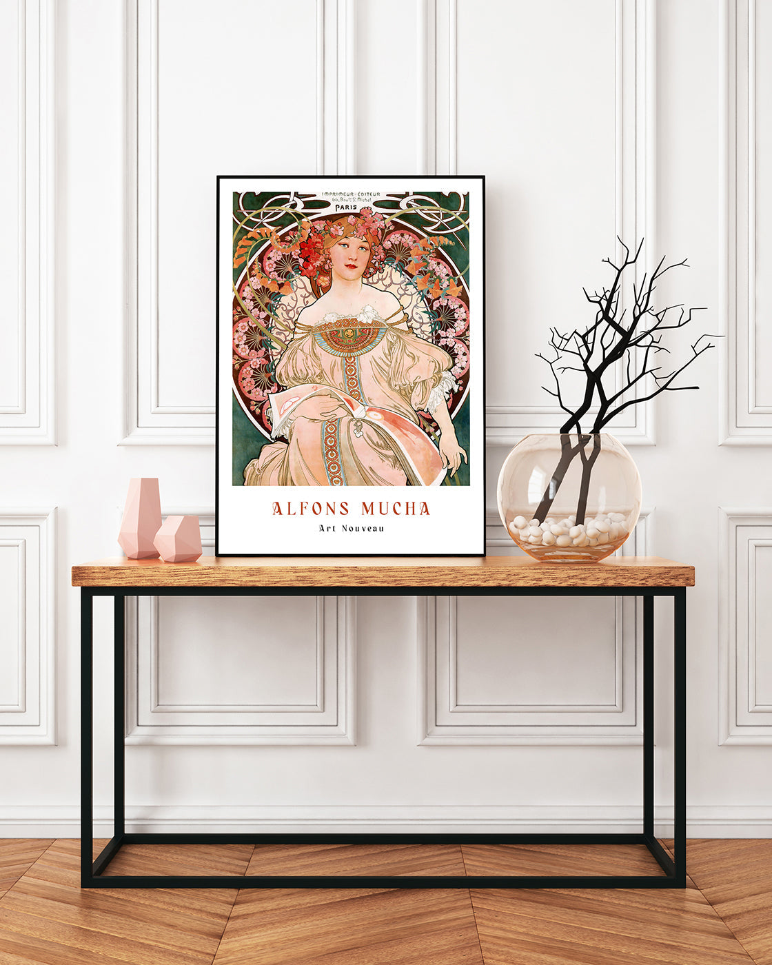Alfons Mucha - Museum-Poster Sitzende Frau - Paris