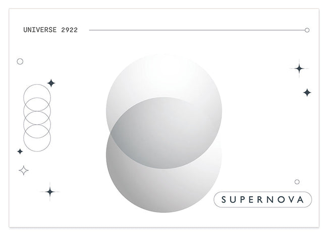 Supernova - Kreise in Grau Hover Image
