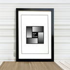 WallArtHouse Rahmen Trendy Schwarz Holz A4