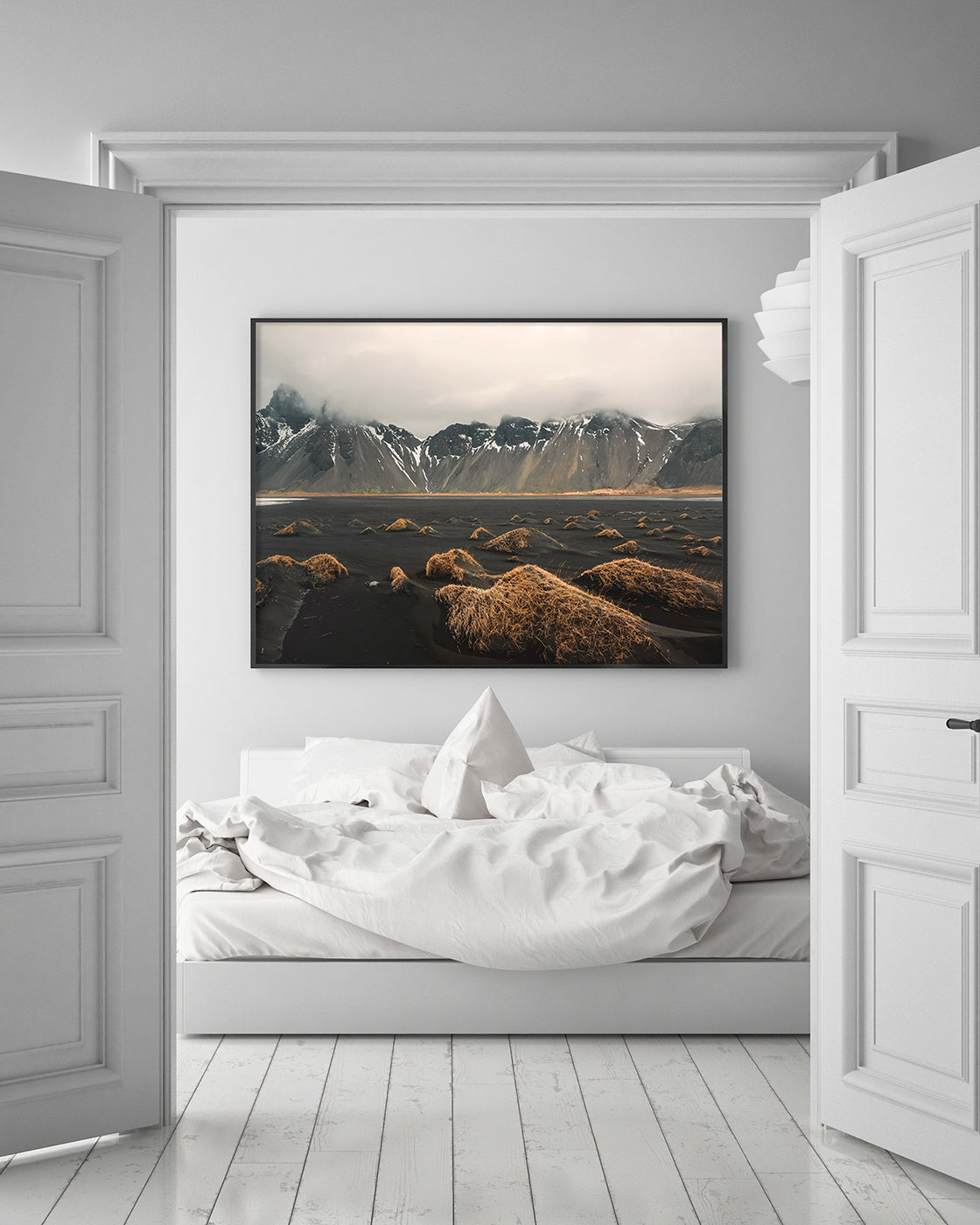 Berge in einer Nebellandschaft